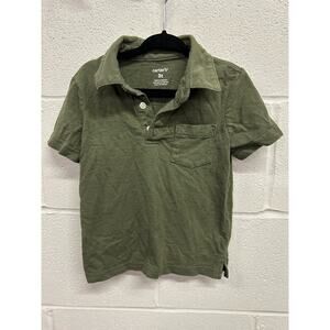 2 Buttons green Boys 3t shirt with pocket